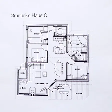 アパート Haus Mit Sauna Im